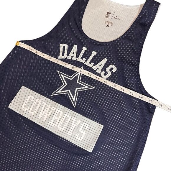 Nike NFL Dallas Cowboys jersey tank top blue grey size small - Picture 9 of 10
